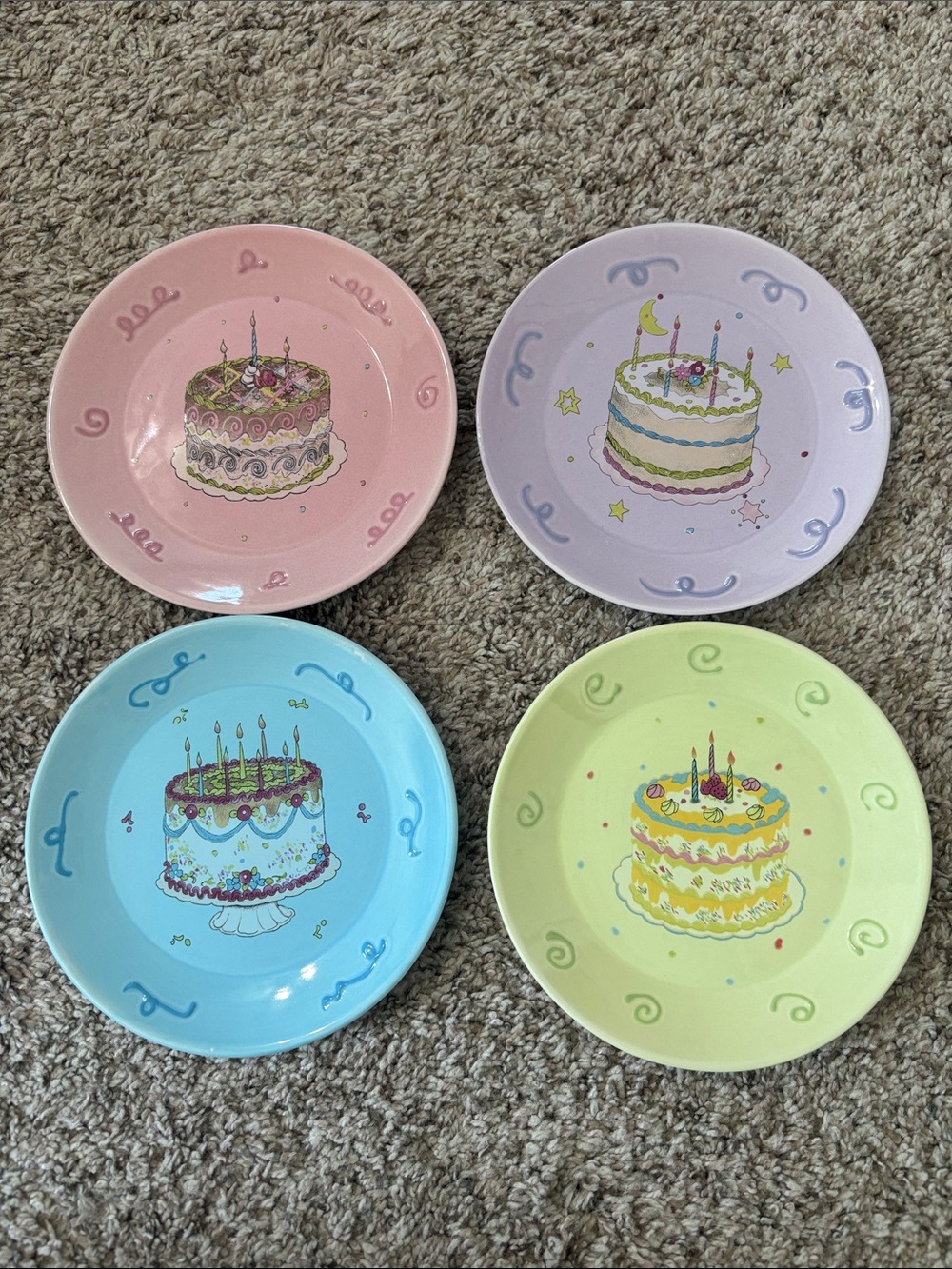 Avon Birthday Cake birthday gift collection Dessert Plates